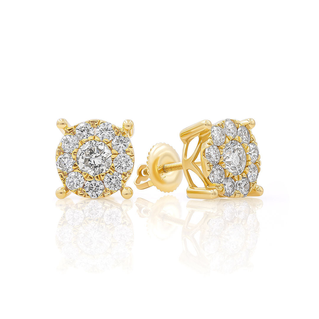 Ten Stud Diamond Earrings XL – Gabby Elan