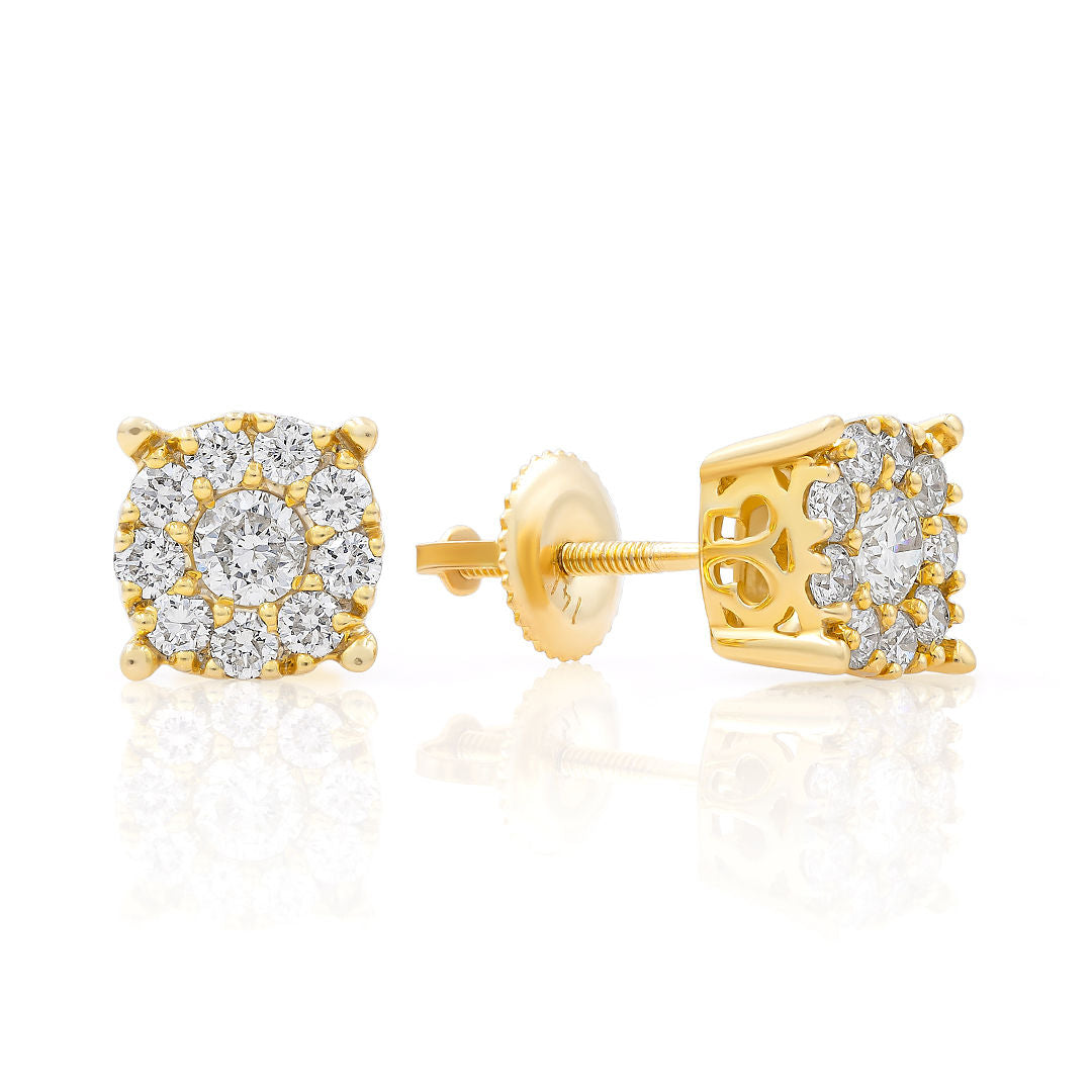 Capucelli Natural Diamond Studs Earrings: Timeless Elegance Redefined