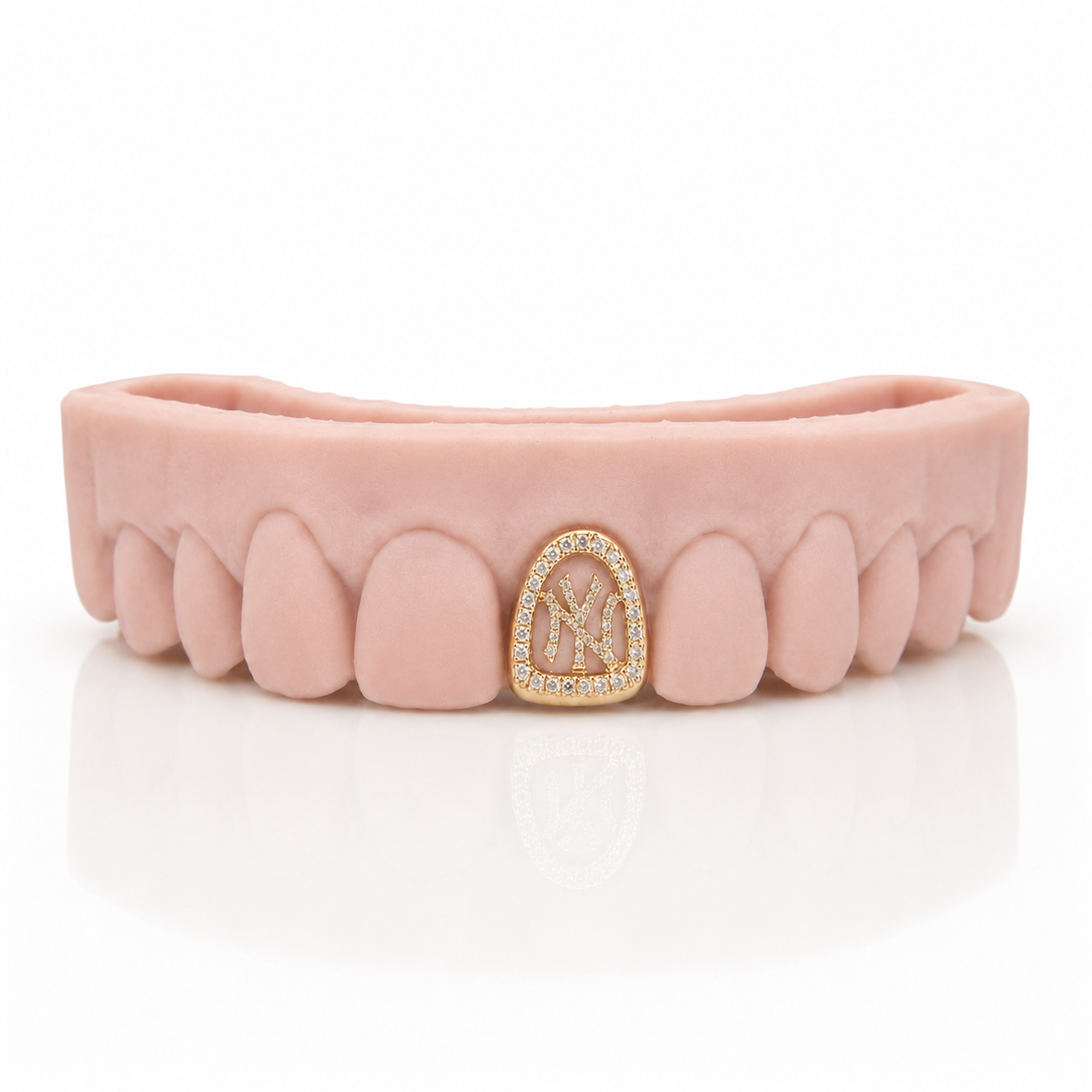 NY Yankees Diamond Grillz - 14Kt, 18Kt | GabbyElan Jewelry – Gabby