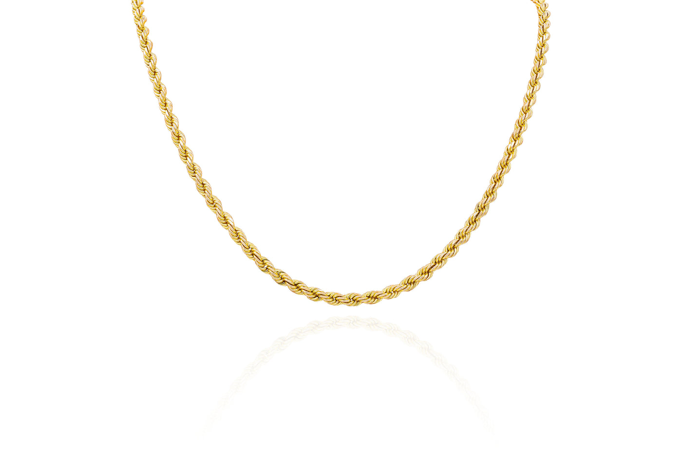 14kt yellow gold rope chain