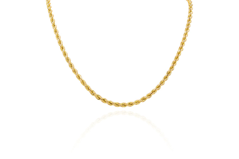 14kt Yellow Gold Rope chain