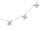 Pink Kite Shape Necklace