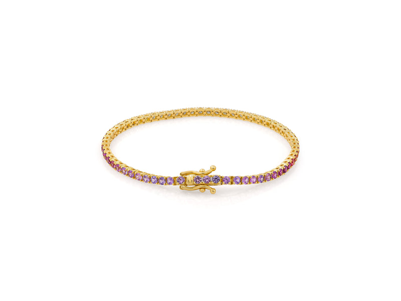 Sunset gradient tennis bracelet