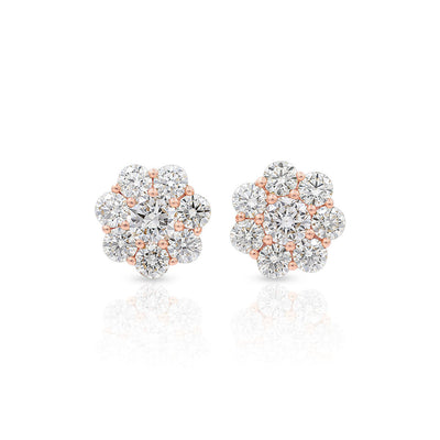 Eight Stud Diamond Earrings