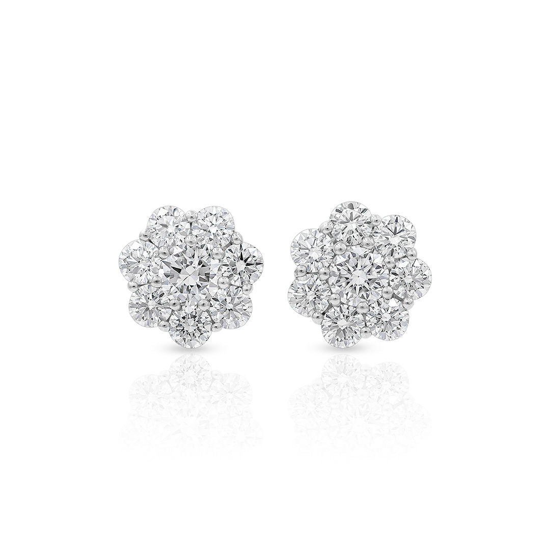 1 Carat t.w. Diamond Hoop Earrings – Art Jewelers