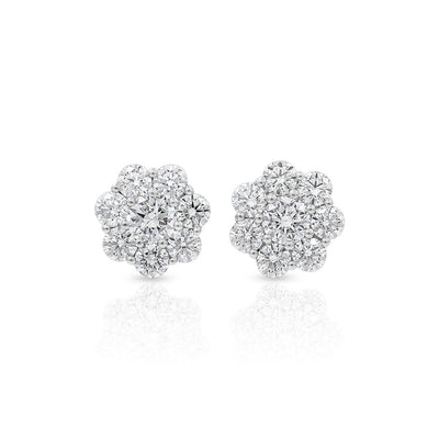 Eight Stud Diamond Earrings