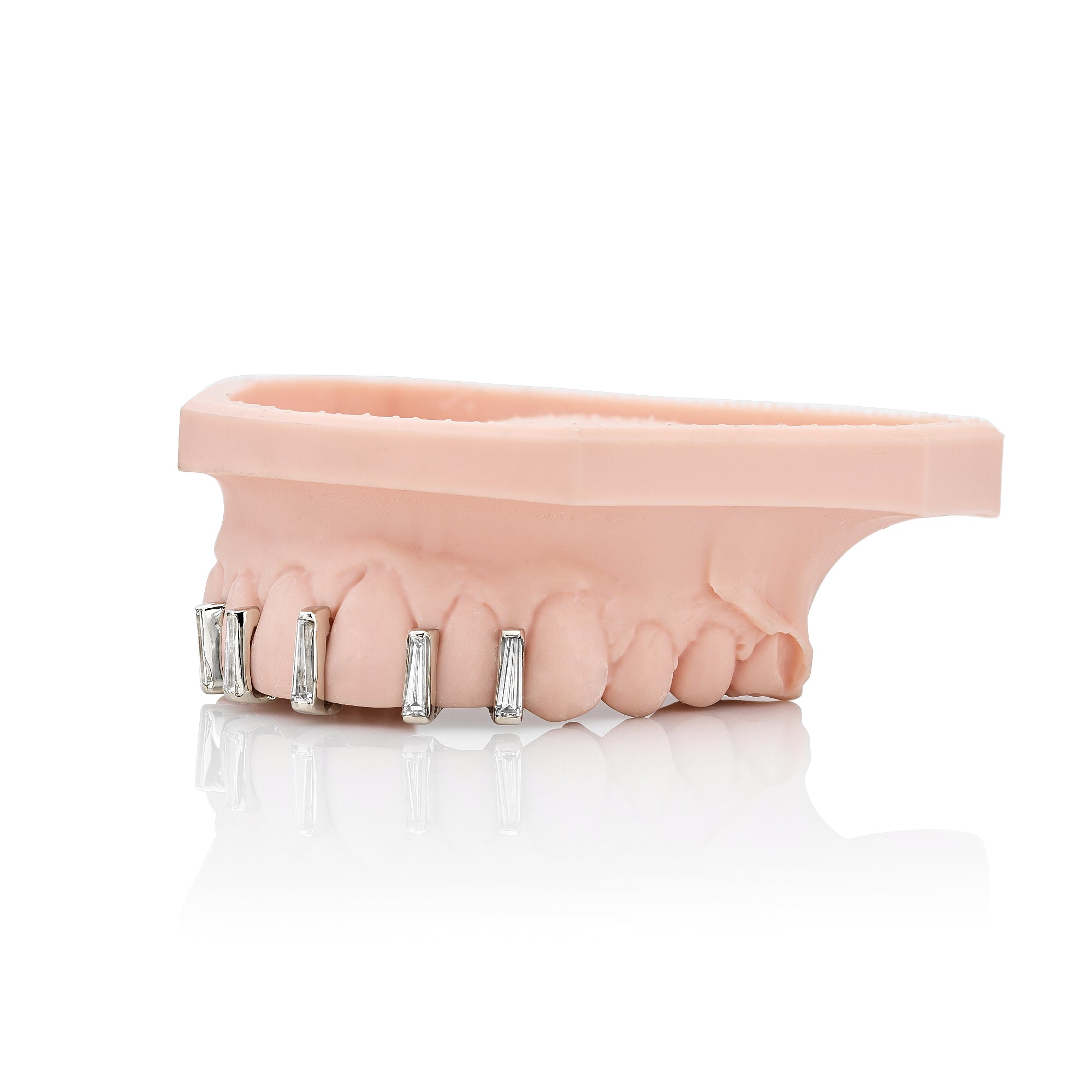 Tapered Baguette Diamond Spacer (5 teeth set)