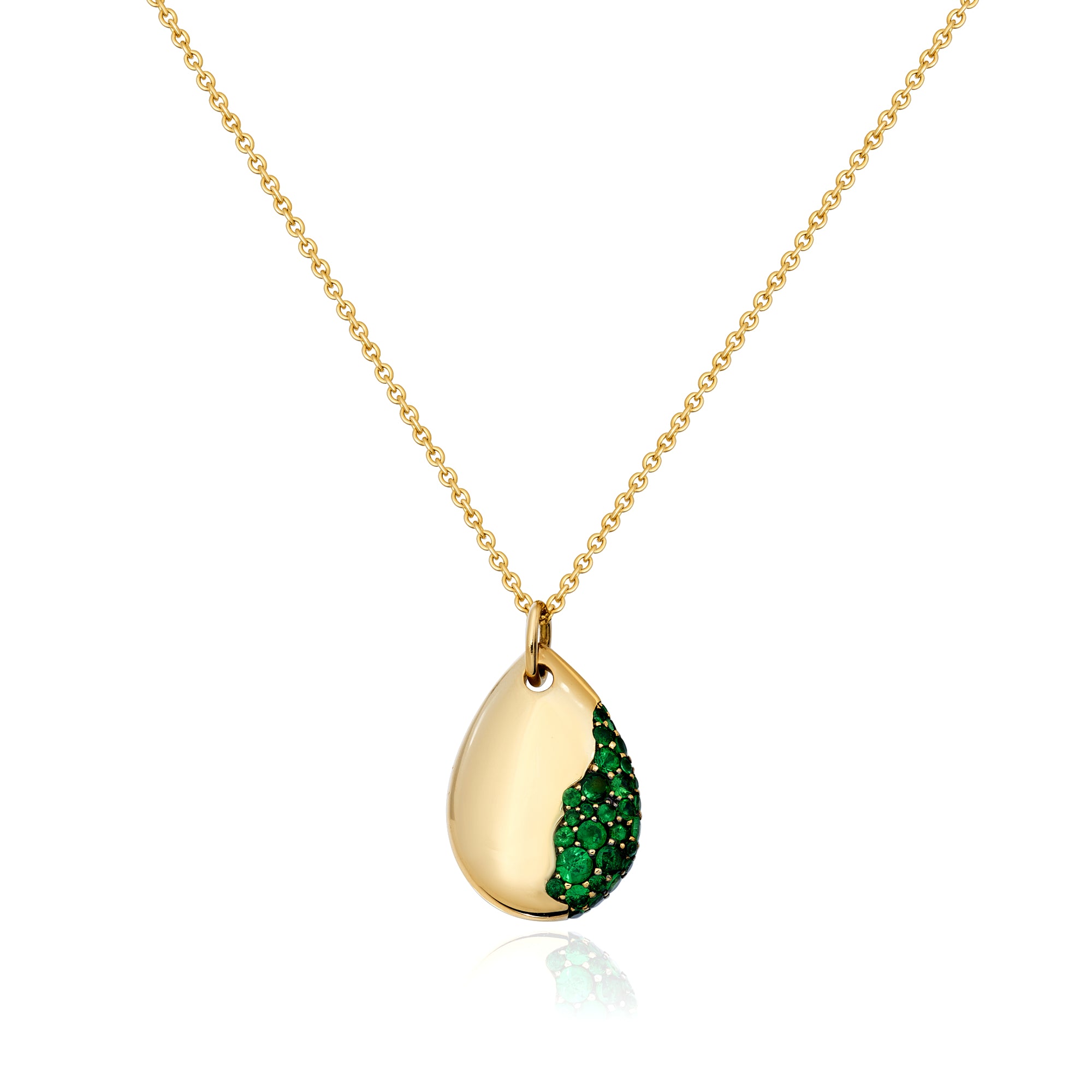 Tsavorite Drop Pendant