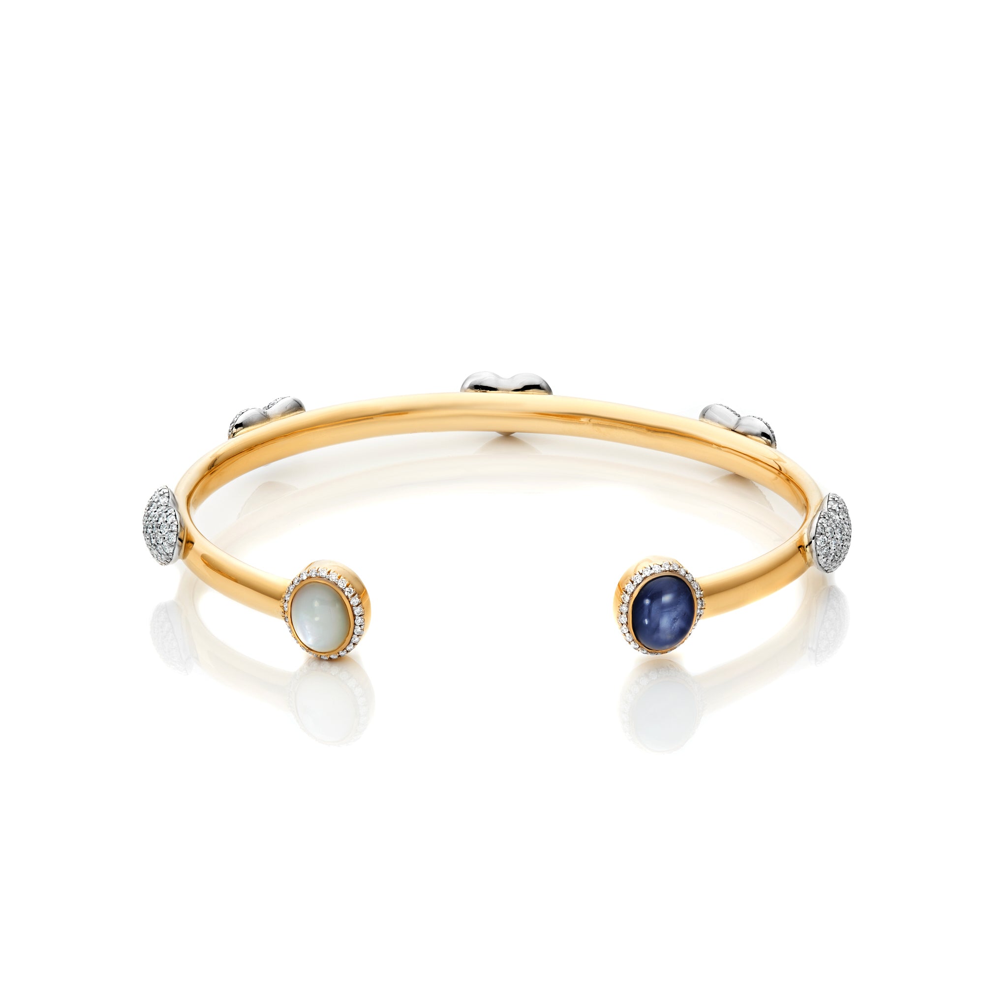 Diamond Heart Bangle