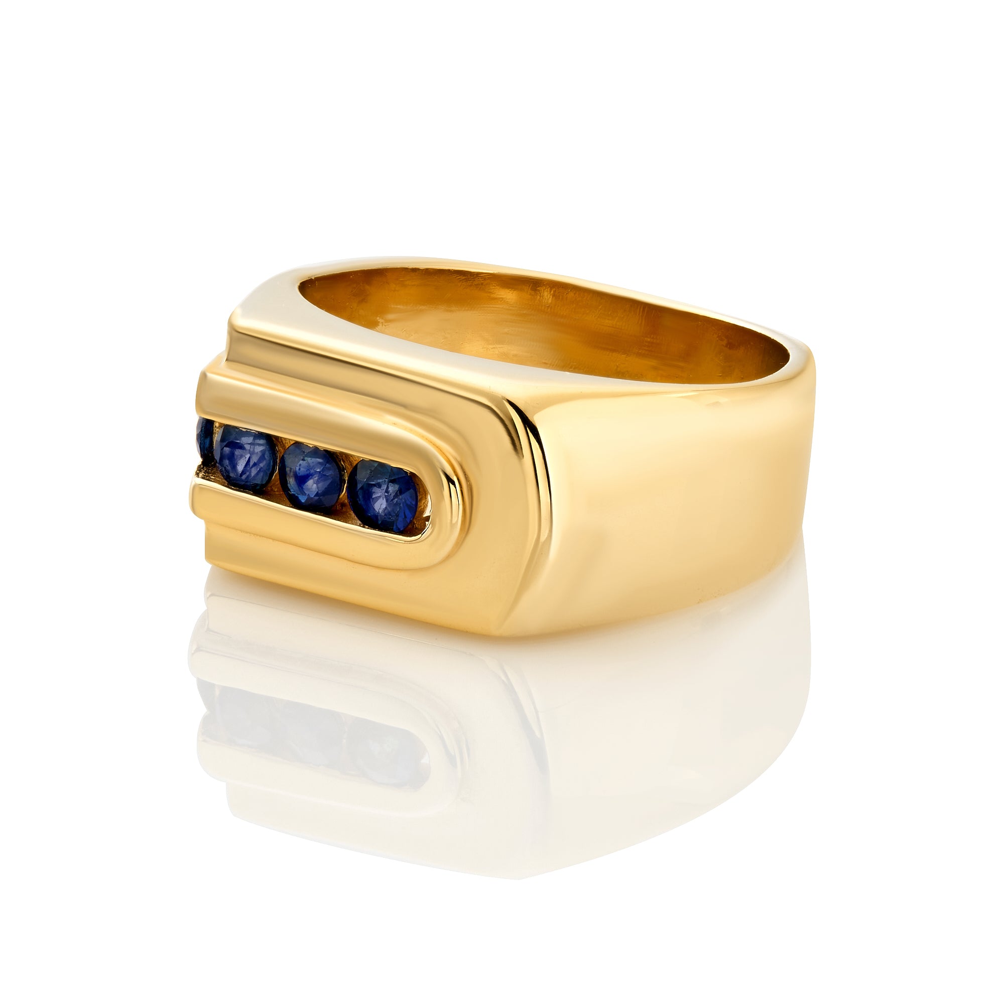 Blue Sapphire Pinky Ring
