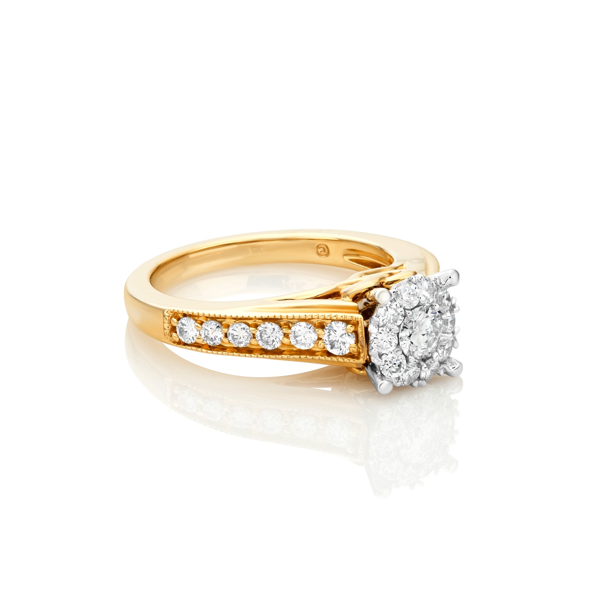 Yellow gold Ladies Ring