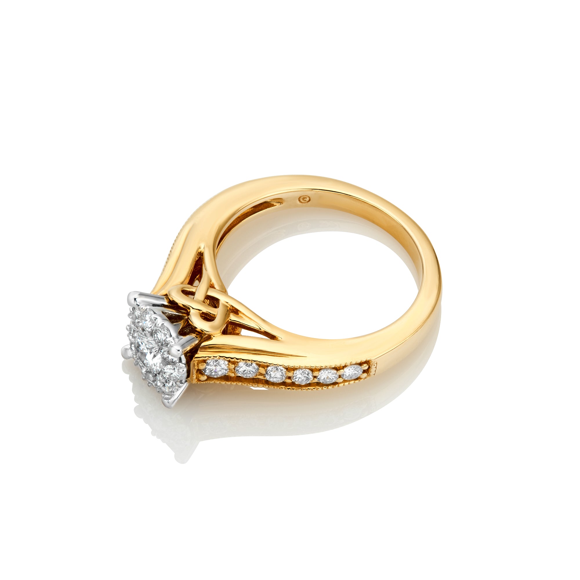 Yellow gold Ladies Ring