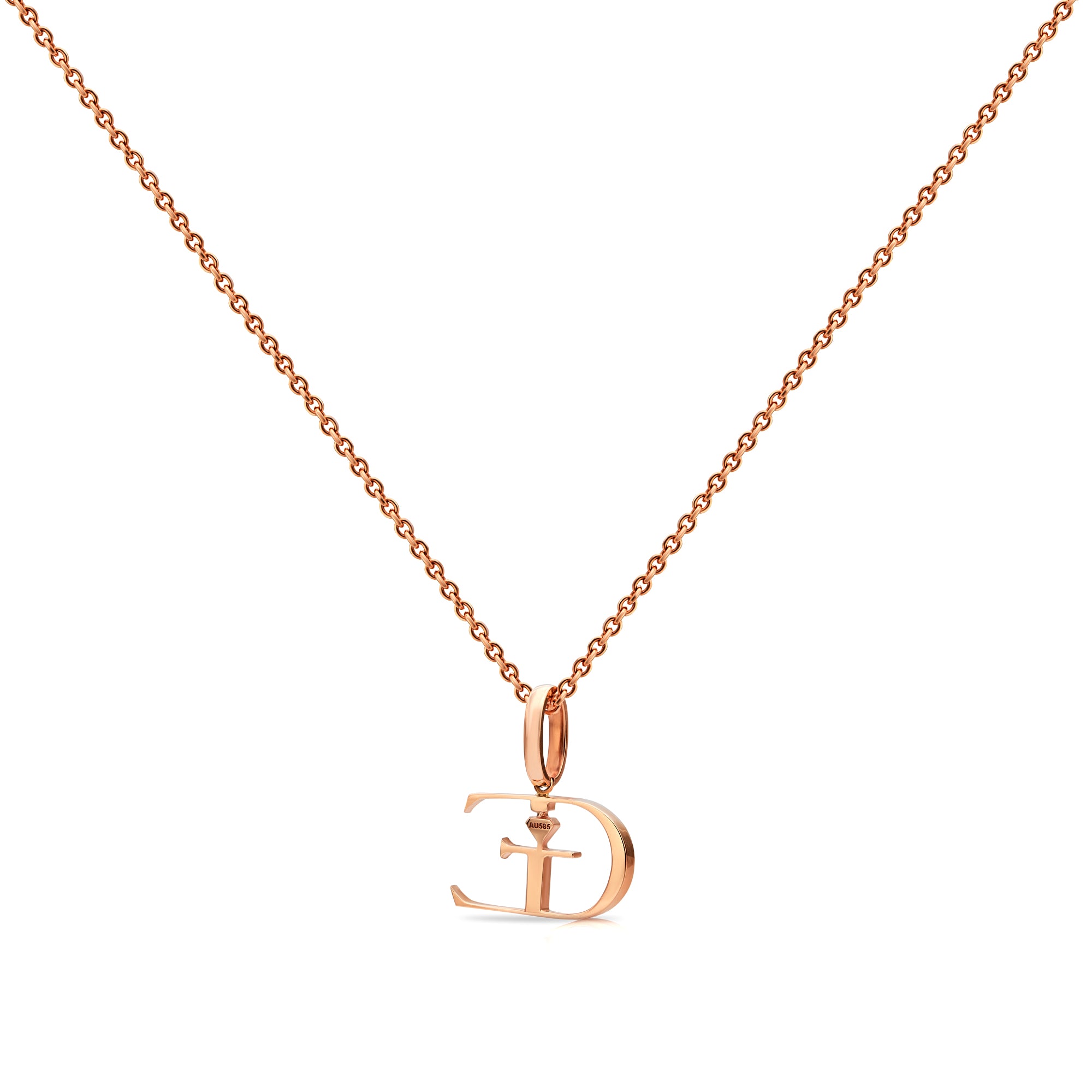GE Logo Pendant (Rose Gold)