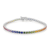 Rainbow Tennis Bracelet (Gradient)