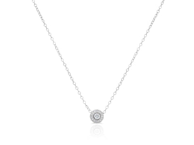 Diamond Double Halo Necklace