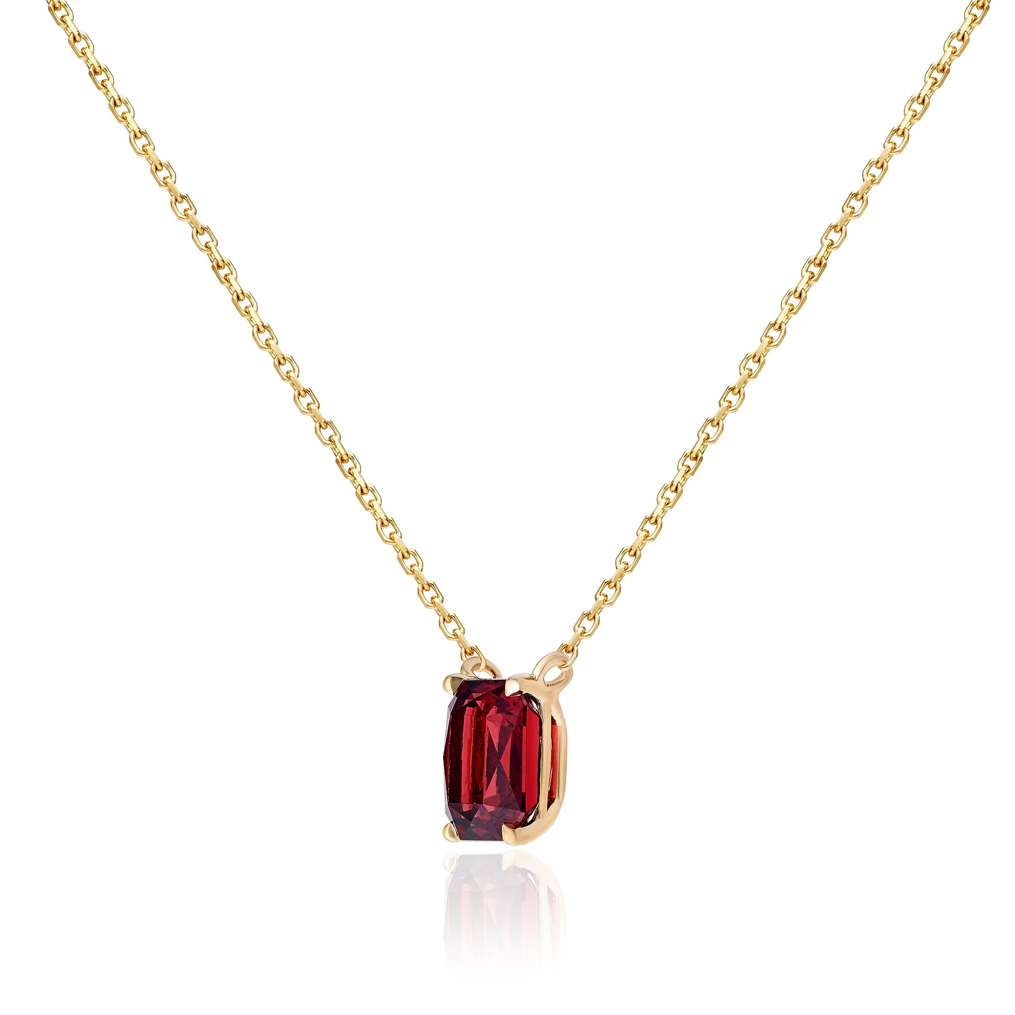 Garnet Solitaire Pendant (1.77ct)