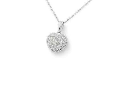 Mini Pavé Diamond Heart