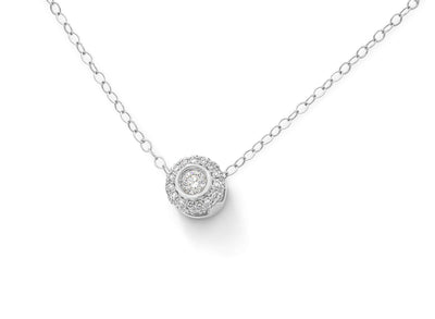 Diamond Double Halo Necklace