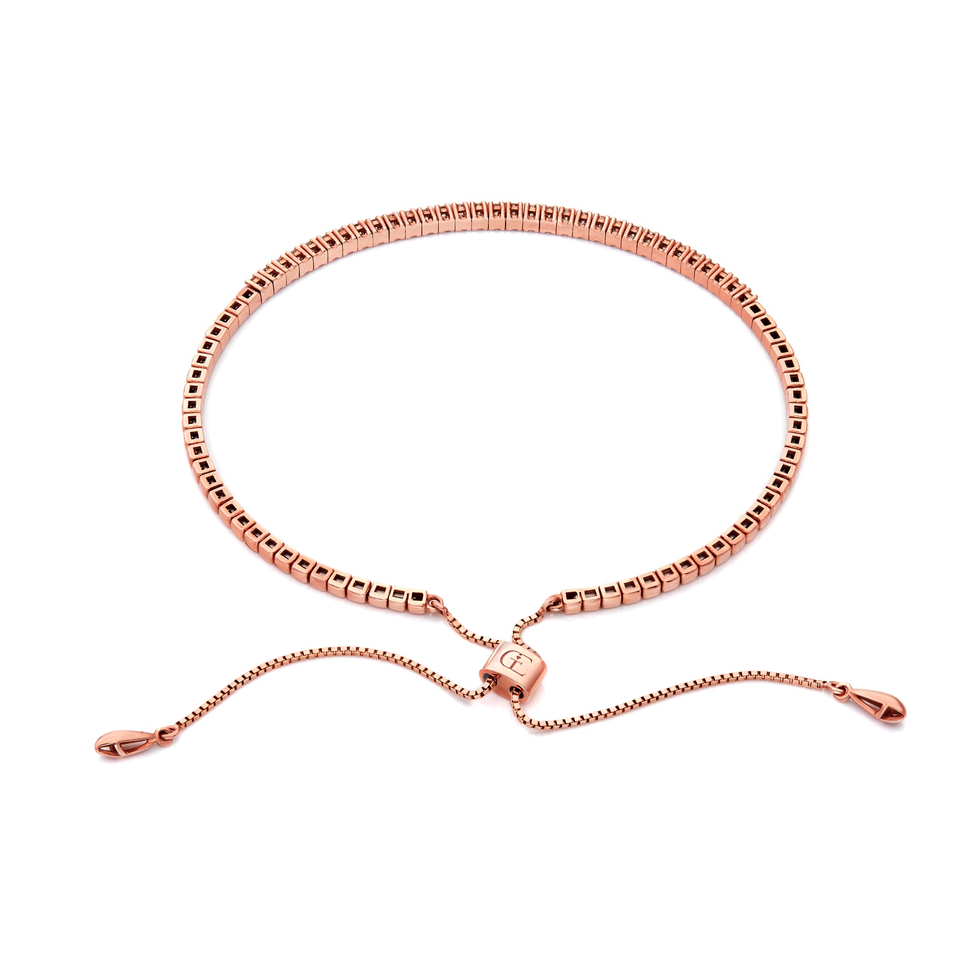 Rose Gold Diamond Bolo Flex Bangle