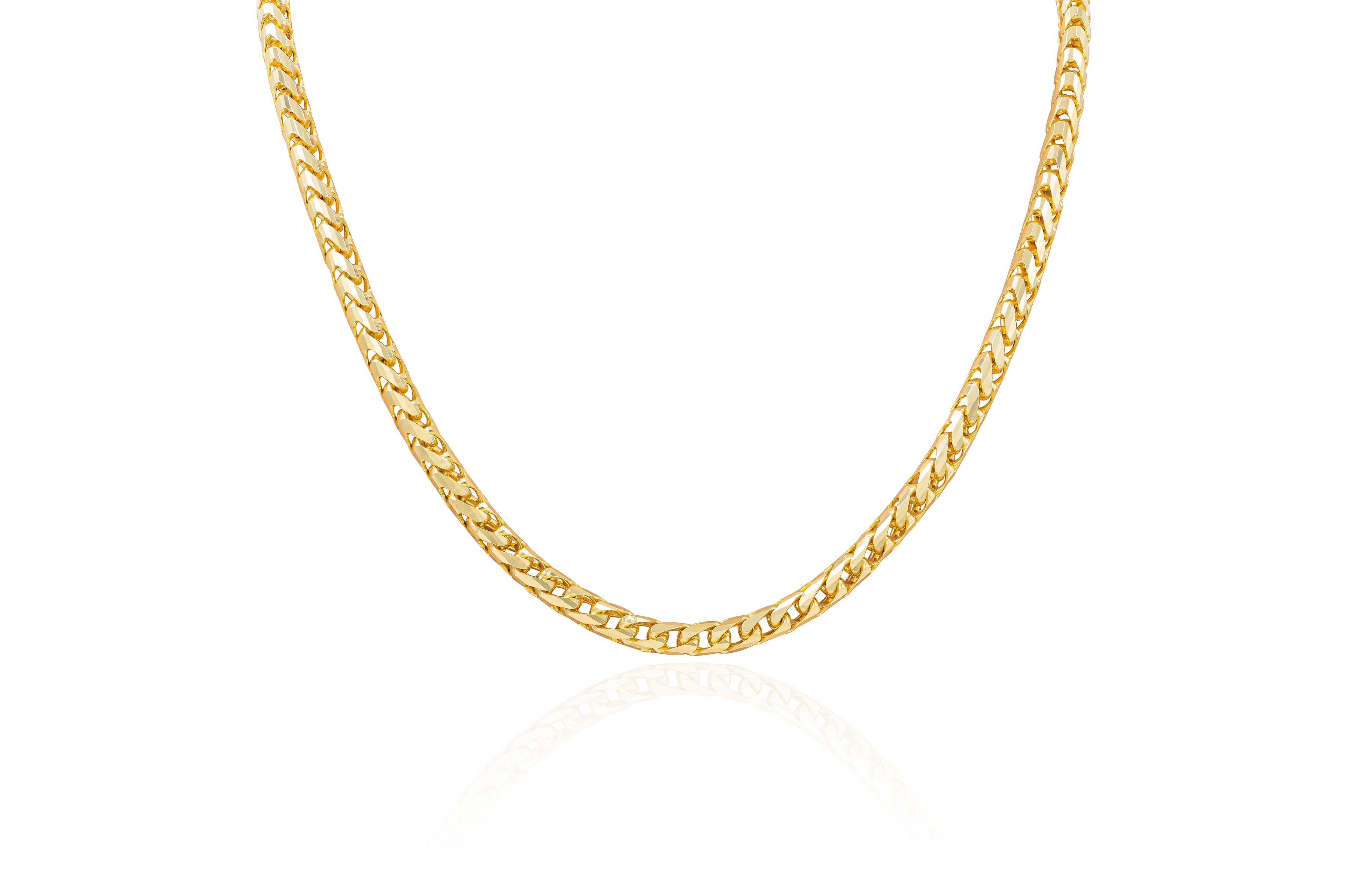 14kt Yellow Gold Franco 2.1 mm
