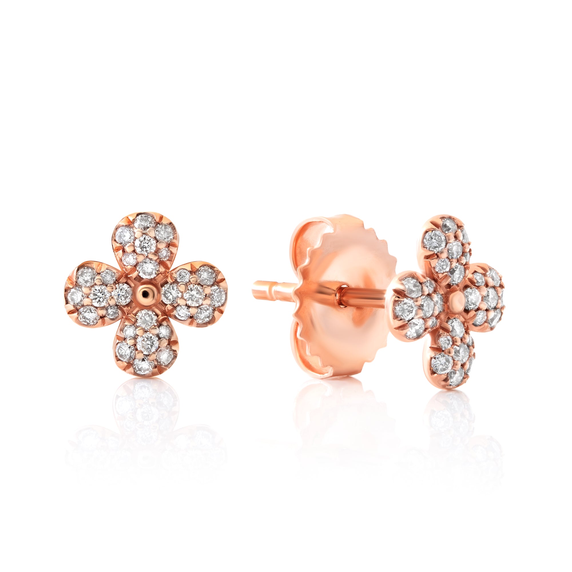 Flower Diamond Studs