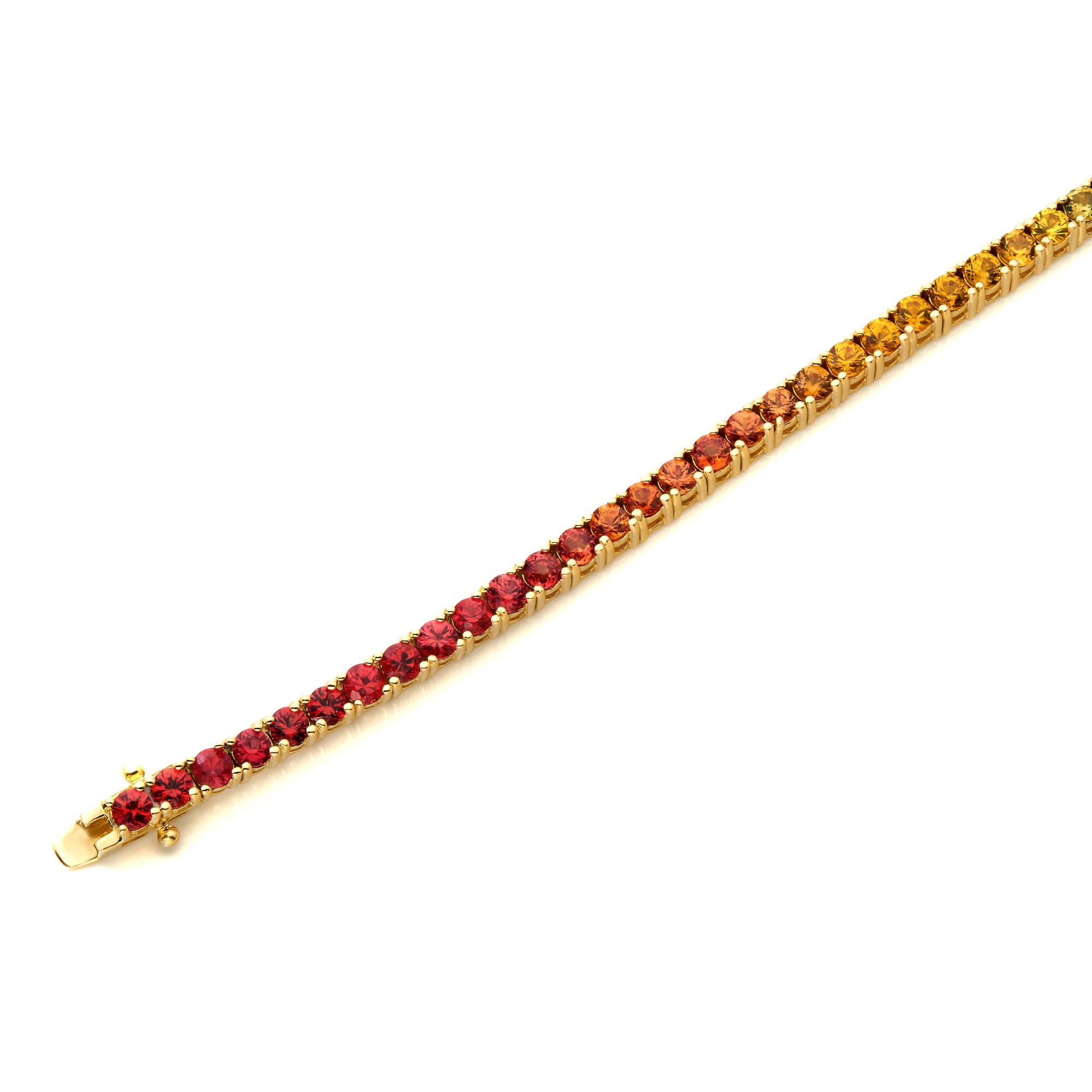 Rainbow Sapphire Tennis Bracelet