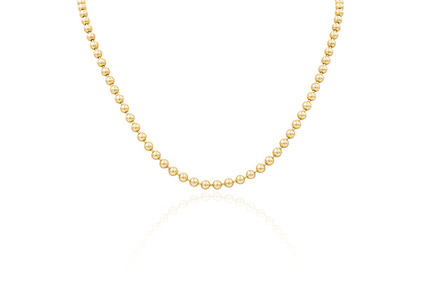 Small Yellow Gold Ball Chain