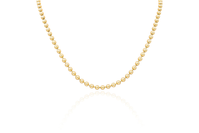 Small Yellow Gold Ball Chain