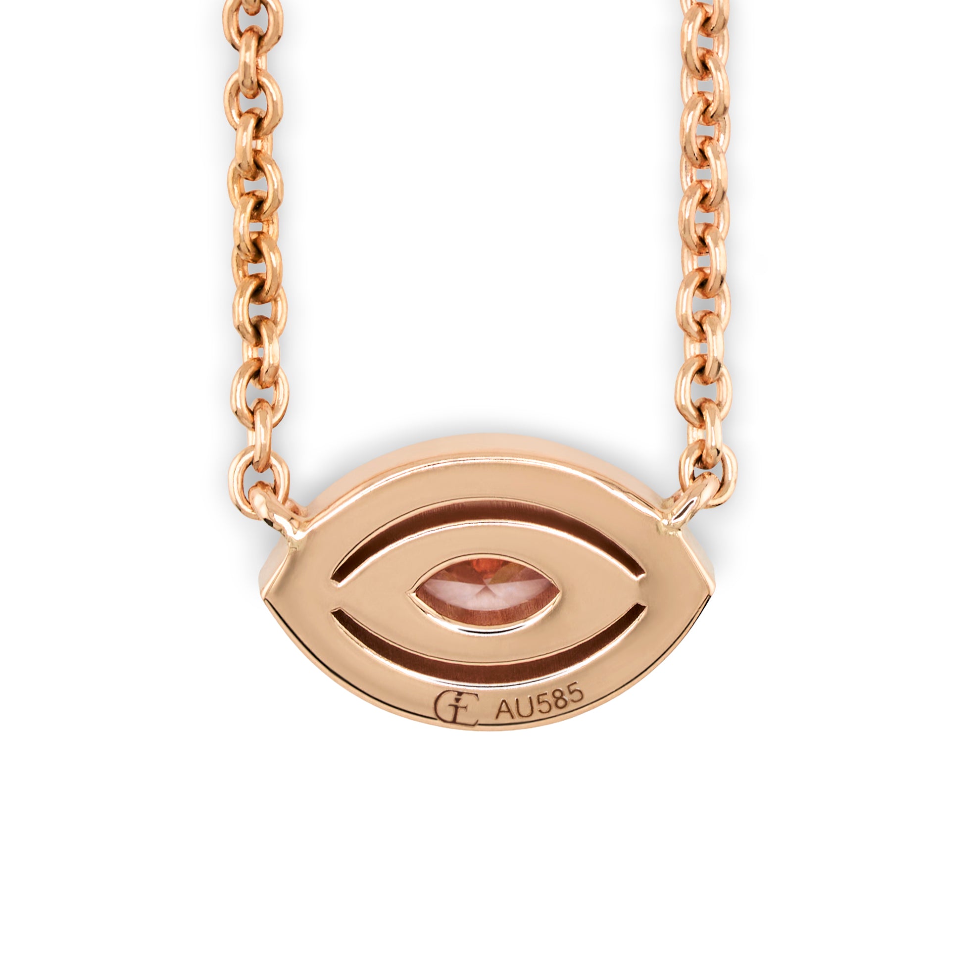 Pink Marquise Eye Pendant