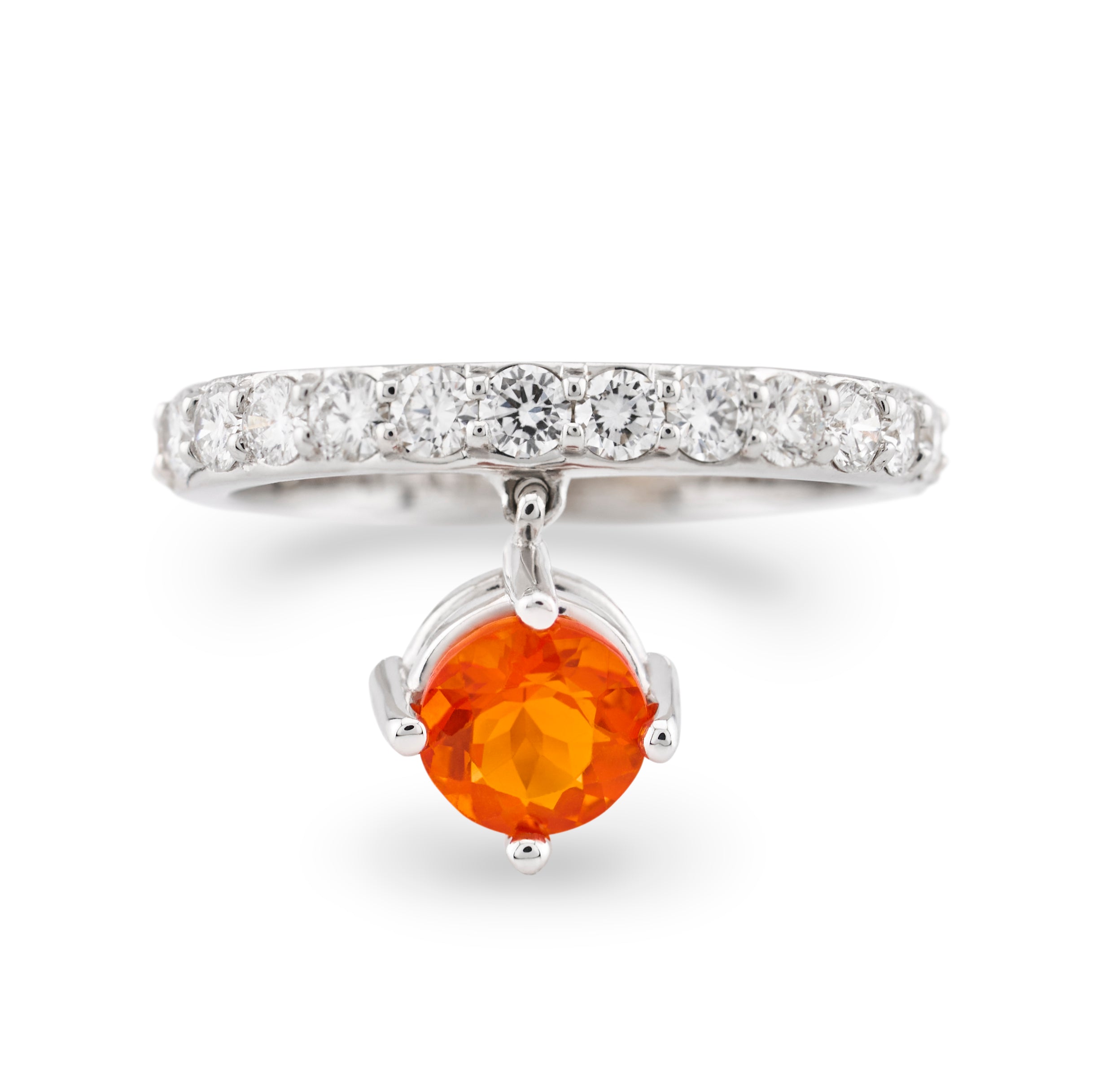 Dangling Mexican Opal Ring