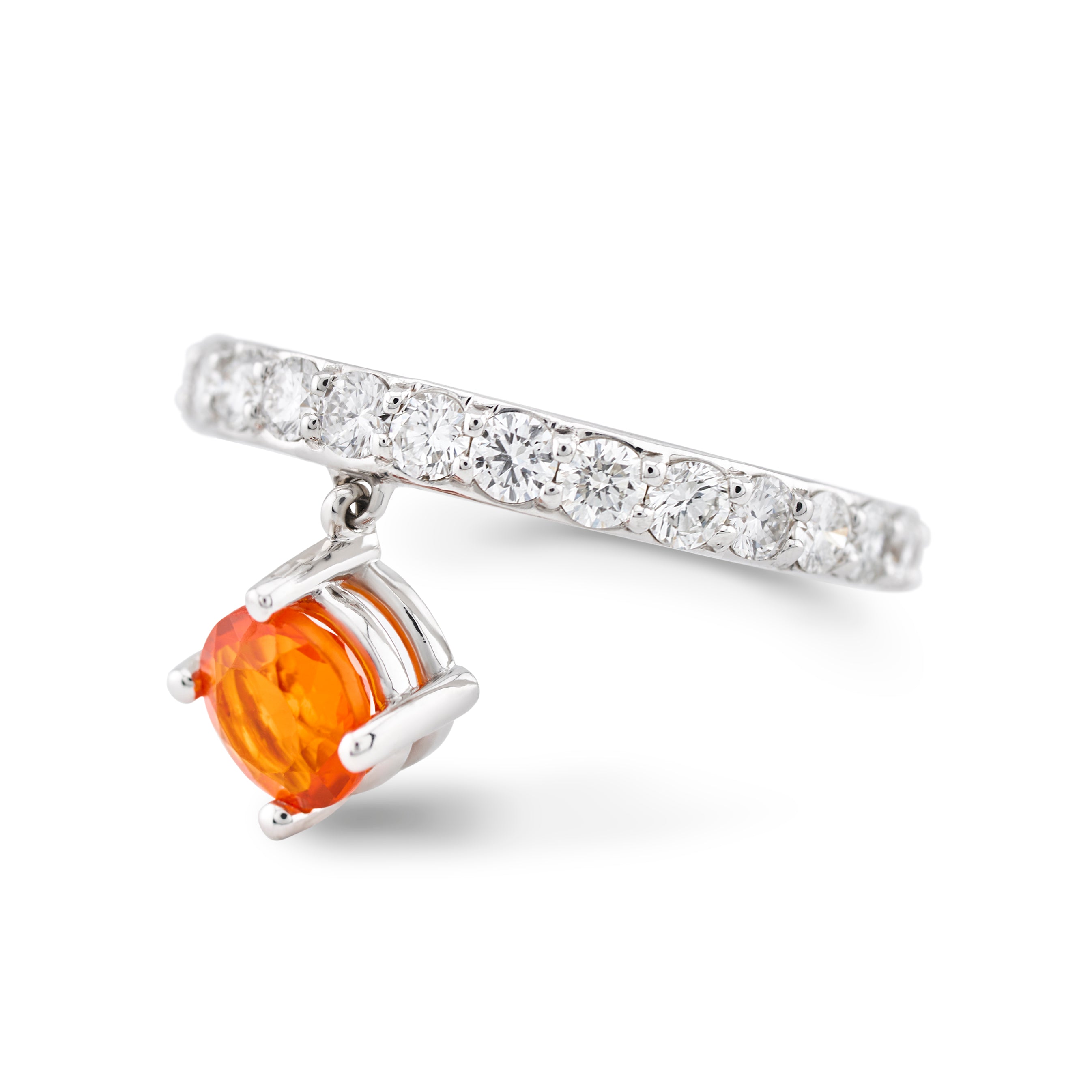 Dangling Mexican Opal Ring