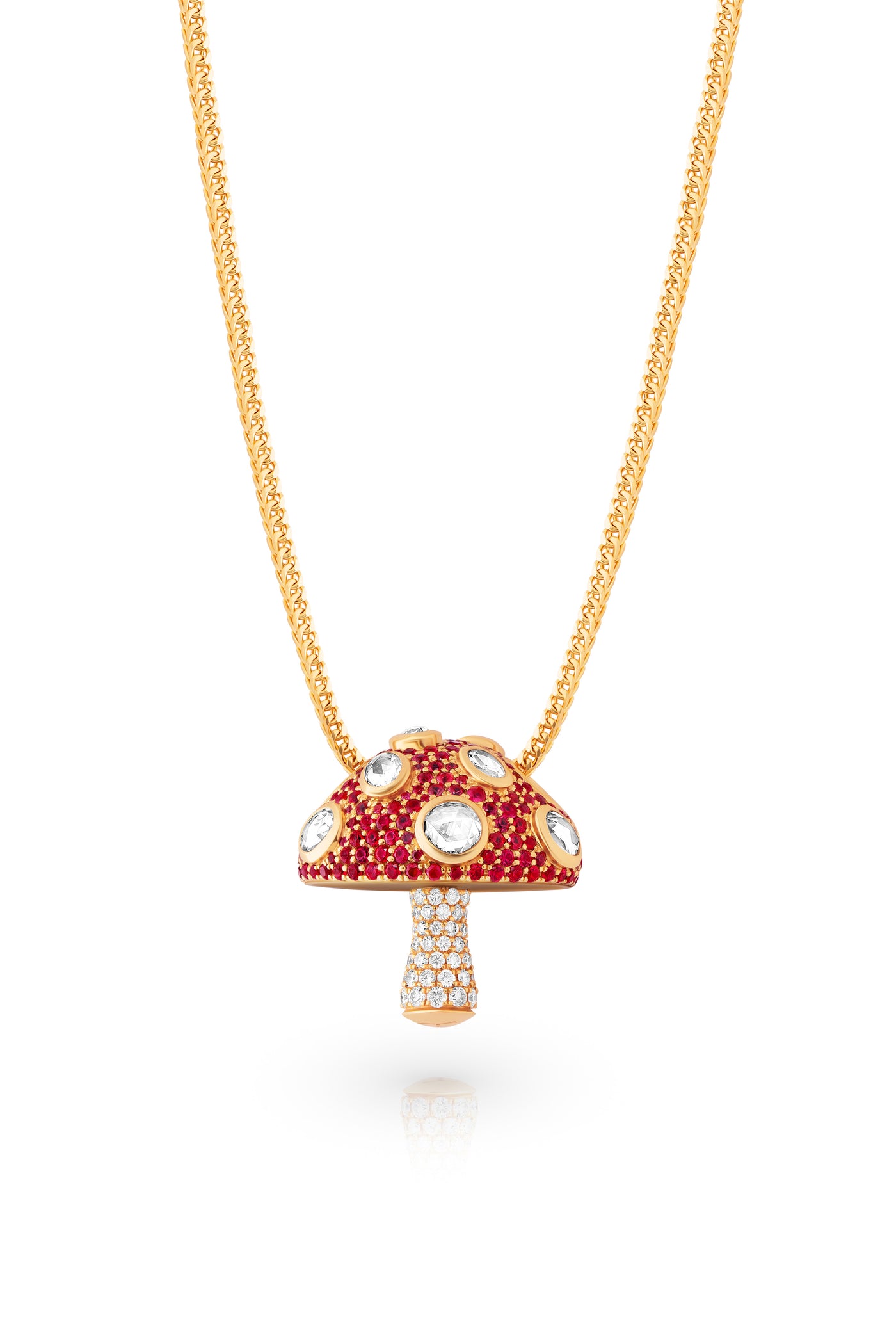 Ruby Shroom Pendant