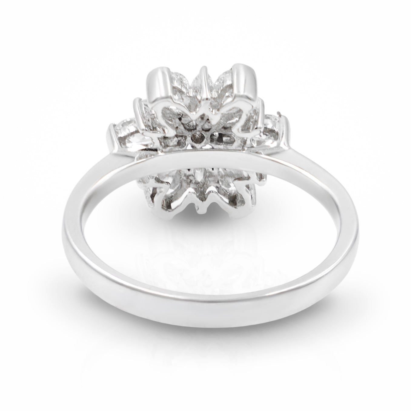 Pear Shape & Marquise Flower Ring