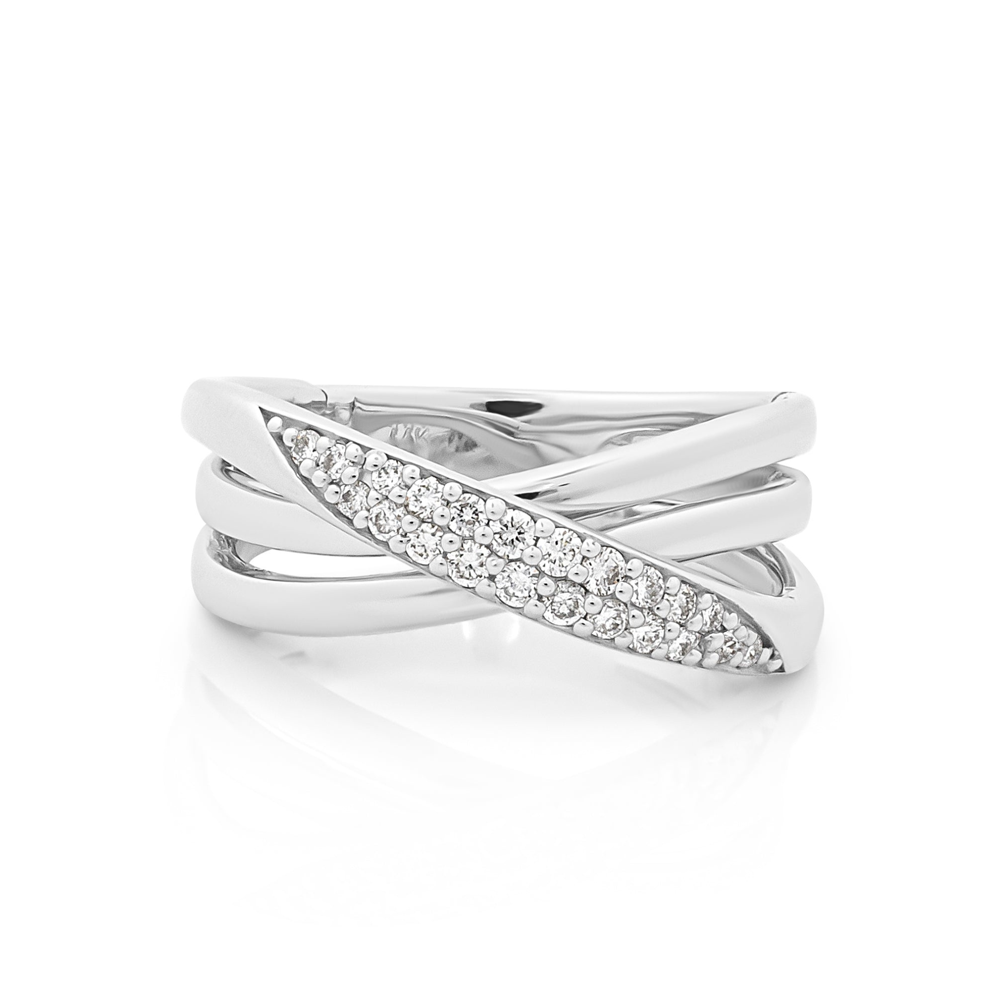 white gold diamond ring