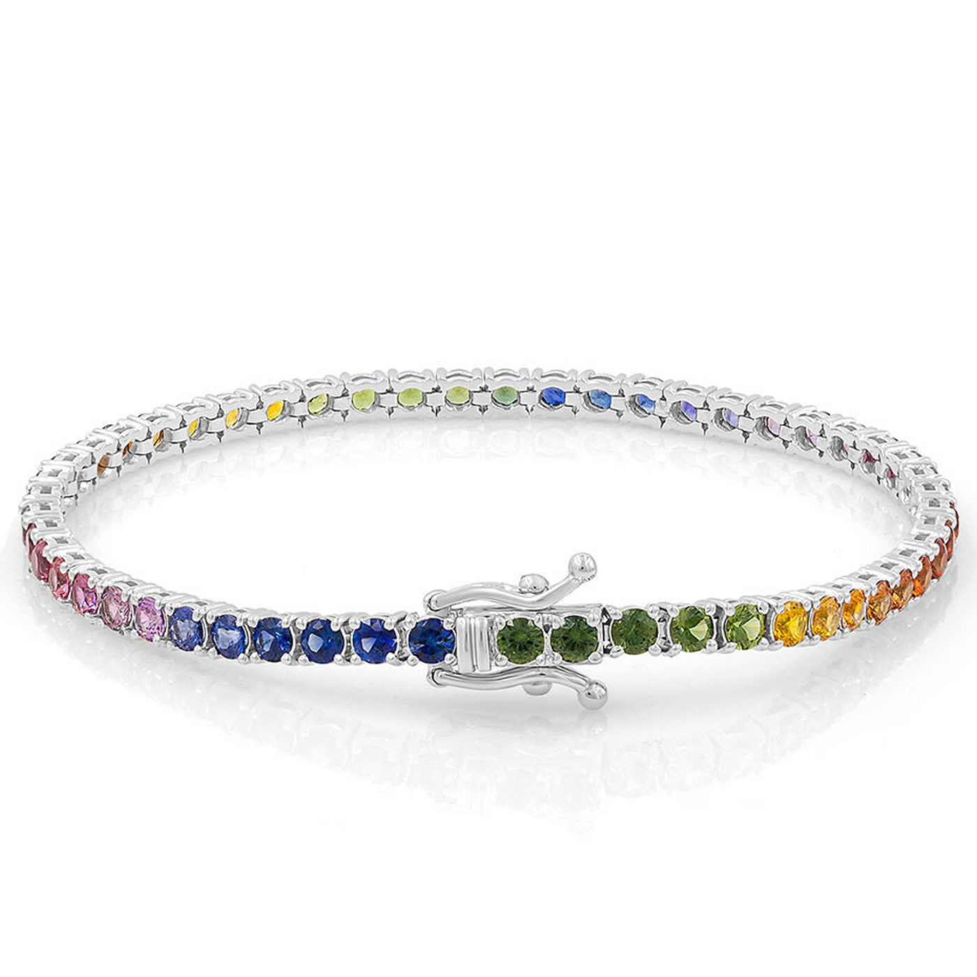 Rainbow Tennis Bracelet (Gradient)