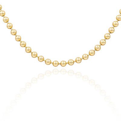 Yellow Gold Ball Chain