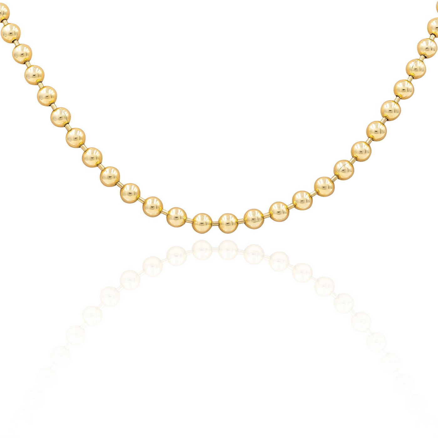 Small Yellow Gold Ball Chain