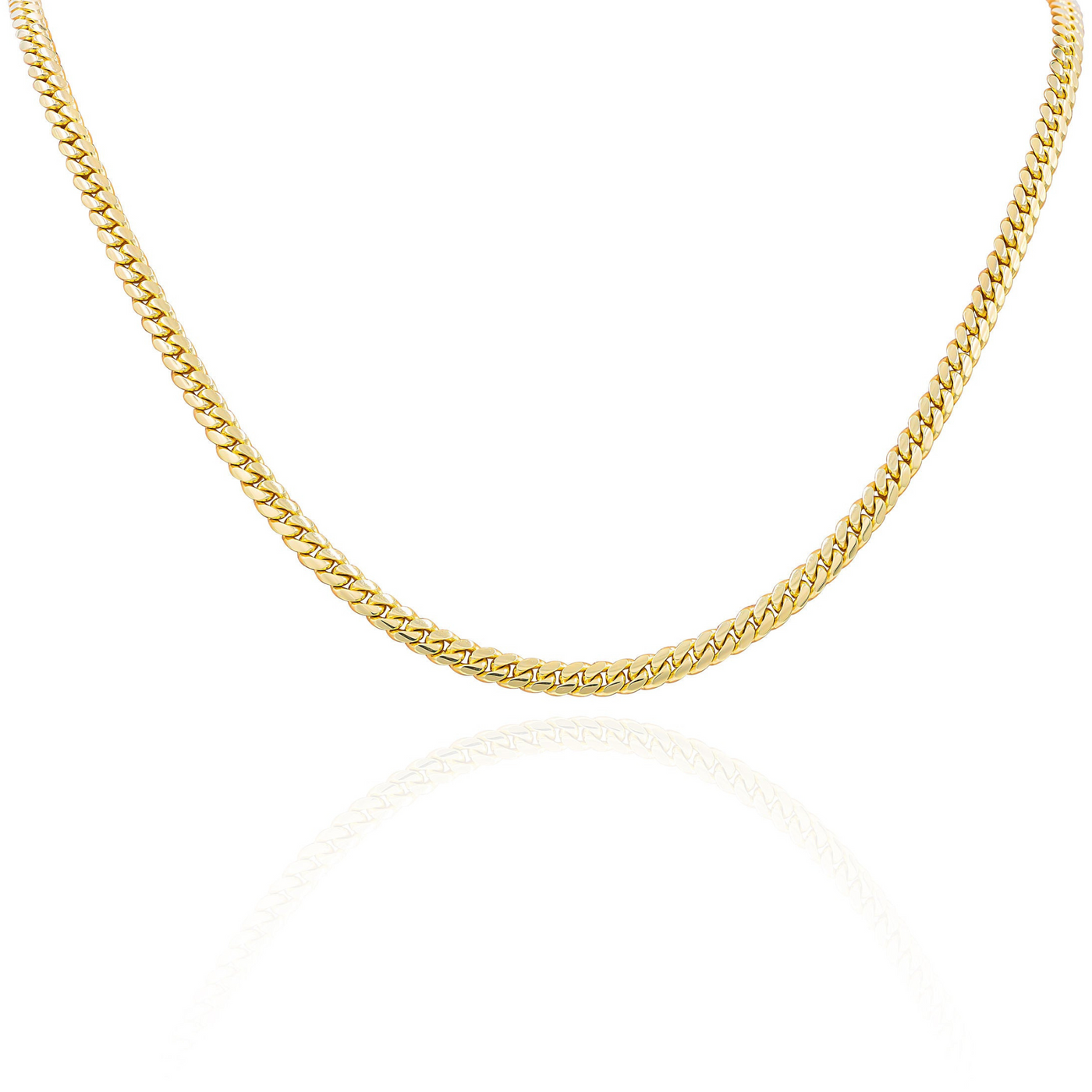 14kt yellow gold Miami Cuban Chain