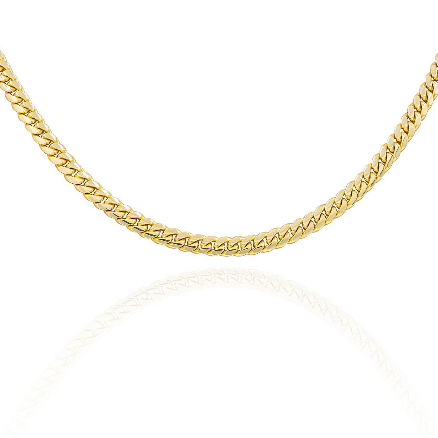 14kt yellow gold Miami Cuban Chain