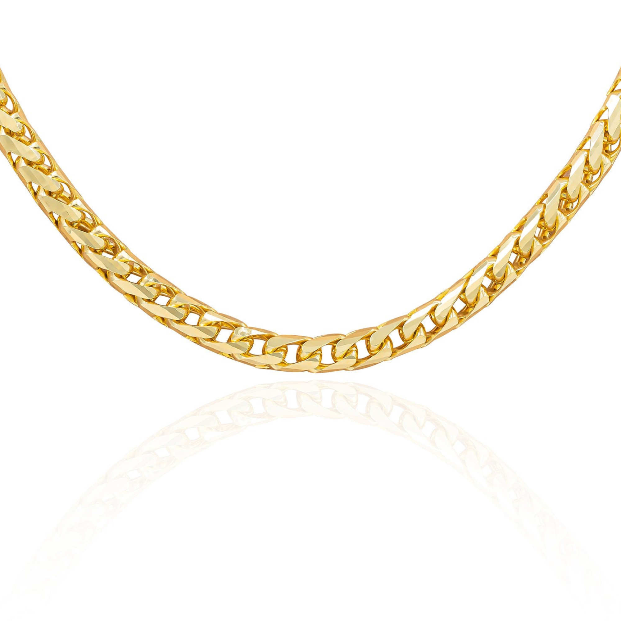 14kt Yellow Gold Franco 2.1 mm