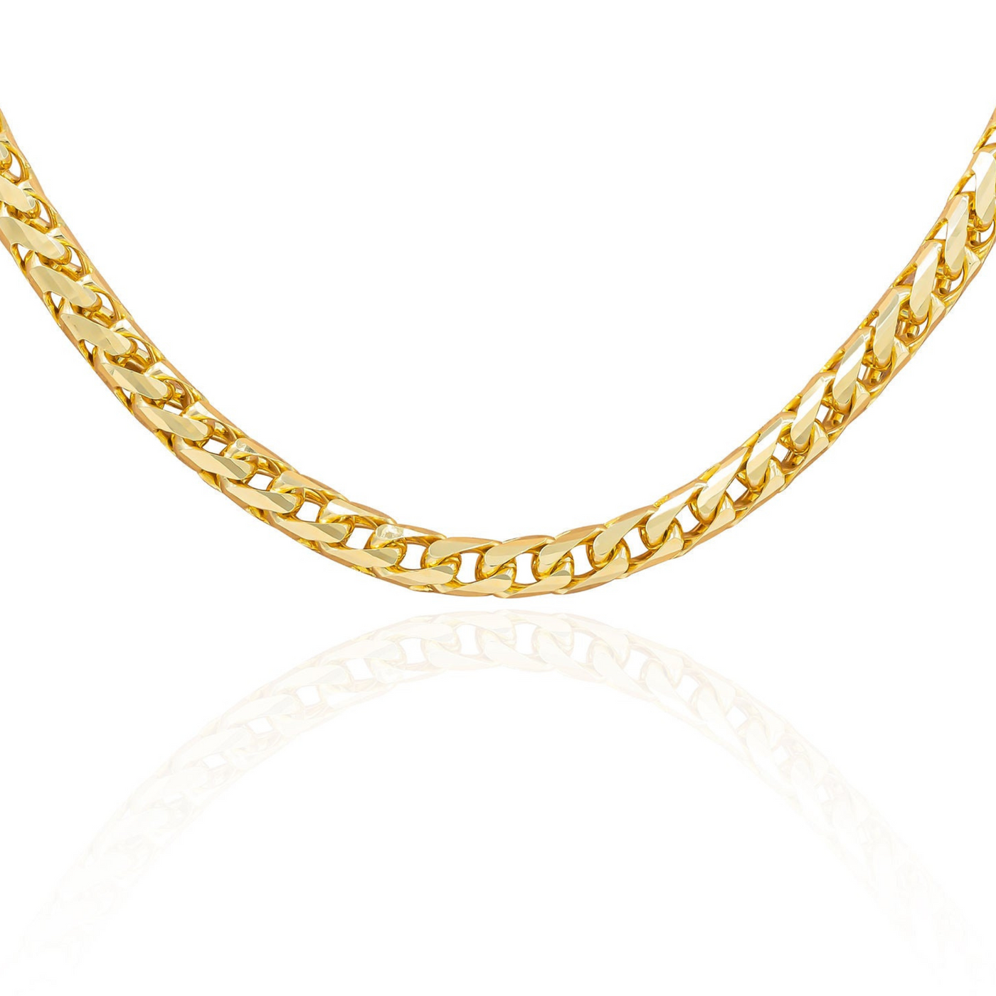 14kt Yellow Gold Franco 2.1 mm