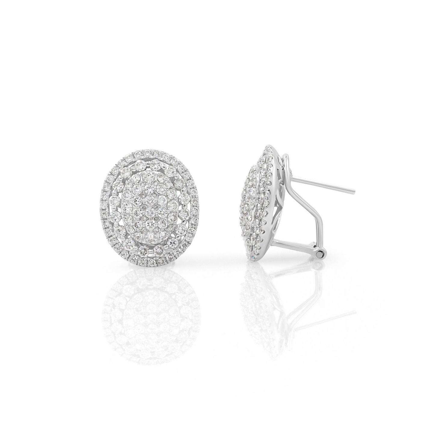 Oval Diamond Fancy Earrings