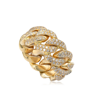 Diamond Cuban link ring