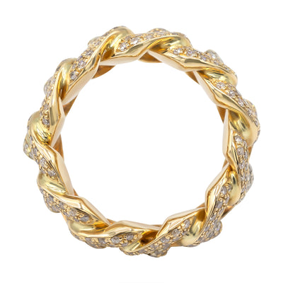 Diamond Cuban link ring