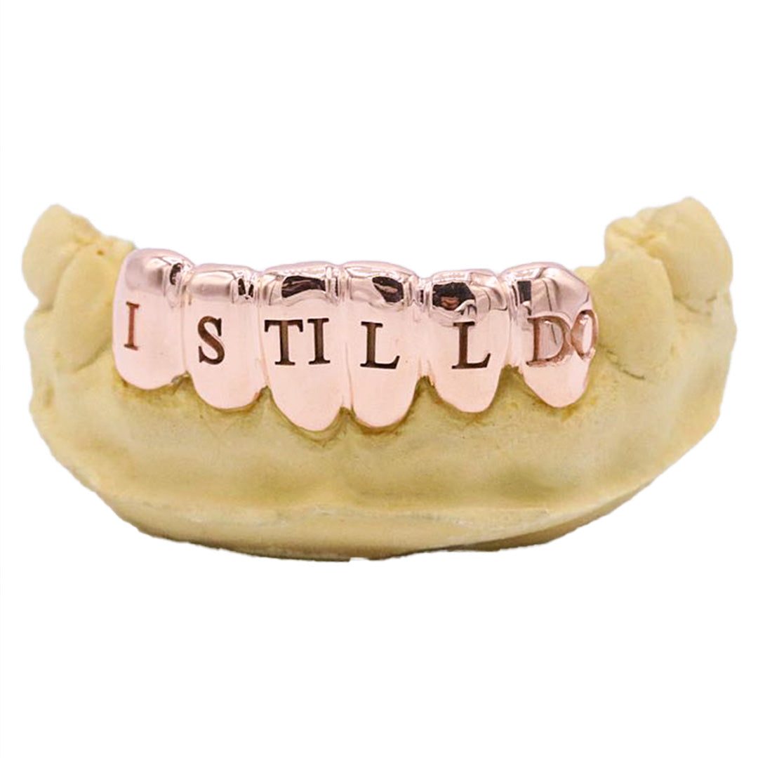 Personalized Text Grillz 14Kt 18Kt GabbyElan Jewelry Gabby Elan