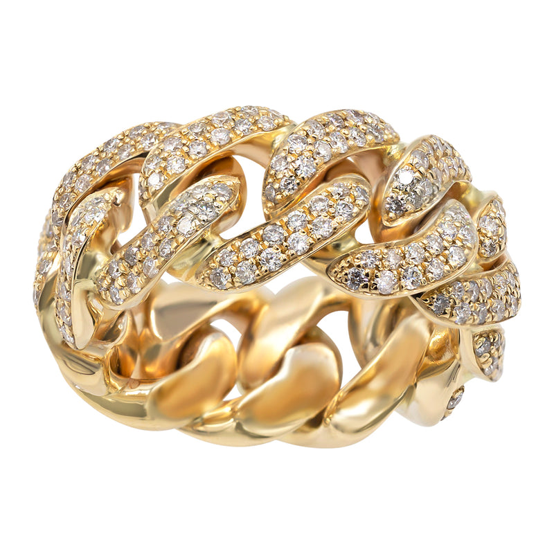 Diamond Cuban link ring