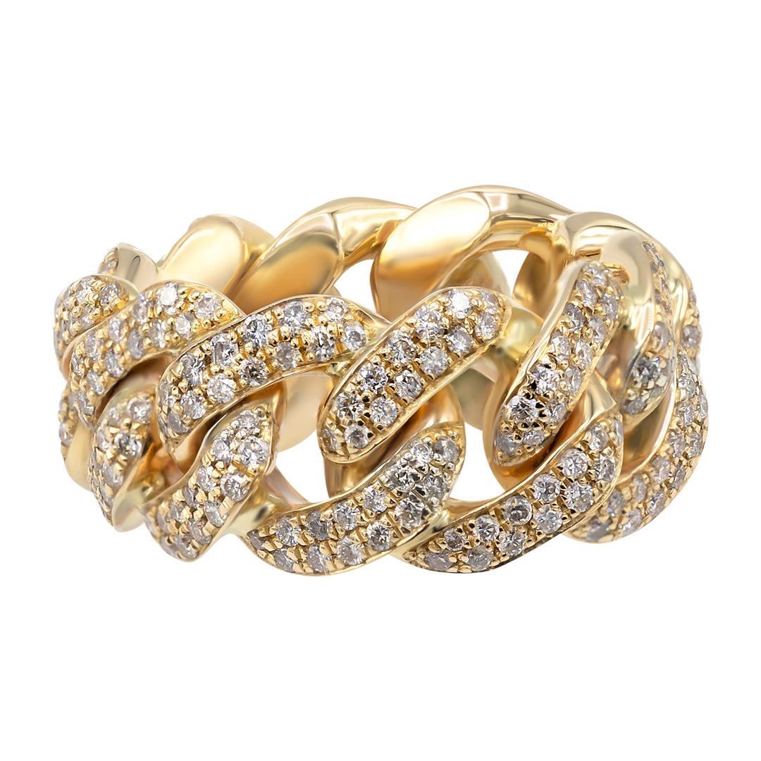 Diamond Cuban link ring